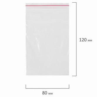 Пакет с замком  80*120 (зиплок) 100шт./уп.