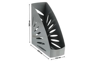 Накопитель д/бумаг верт. "Стамм" 110мм ЛТ351 серый