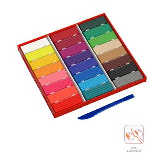 Пластилин 24цв. Гамма 2001241 Оранжевое солнце 480гр. со стеком