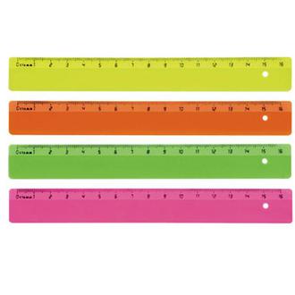 Линейка пластм. 16см "Стамм" ЛН01/02/03