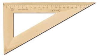 Треугольник дерев. 30*23см С137