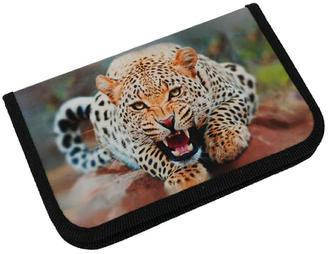 Пенал Пчелка 1 отделение 190х115 ПО 02 Леопард